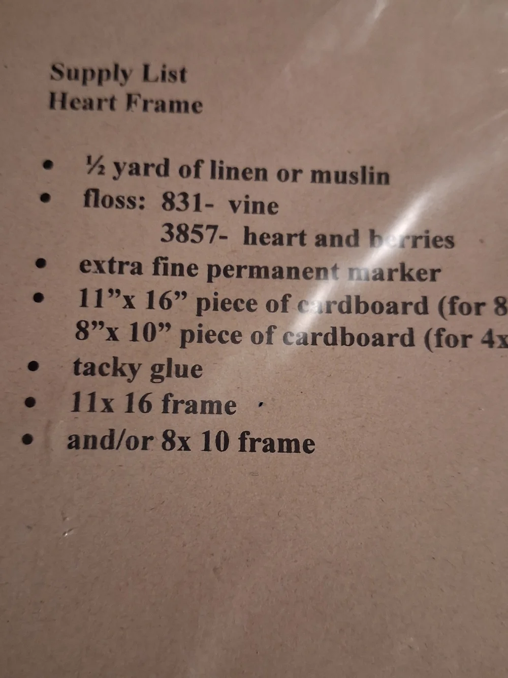 Heart Frame Needle Arts Instructions Dizzy Frizzy Vintage 2003 Analog Hobbies